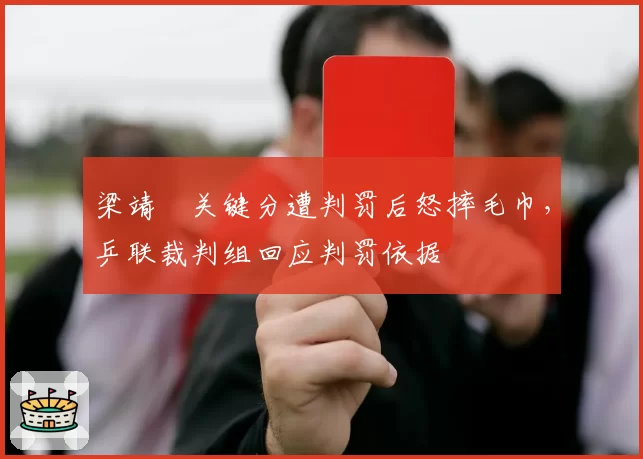 梁靖崑关键分遭判罚后怒摔毛巾,乒联裁判组回应判罚依据